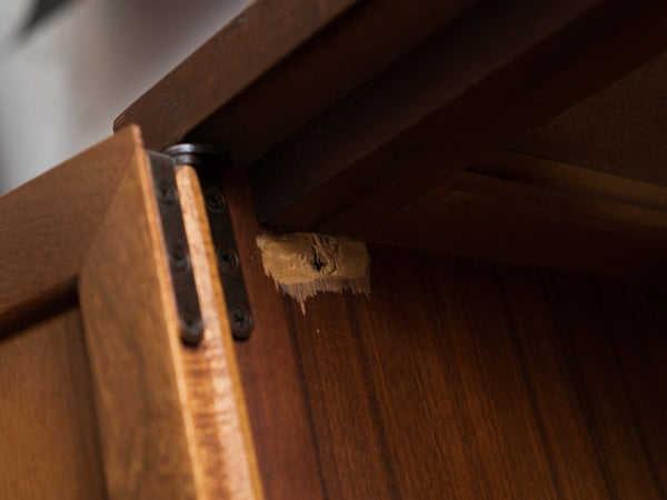 Vintage Mid Century Lane Perception Record Cabinet / Small Buffet in Walnut