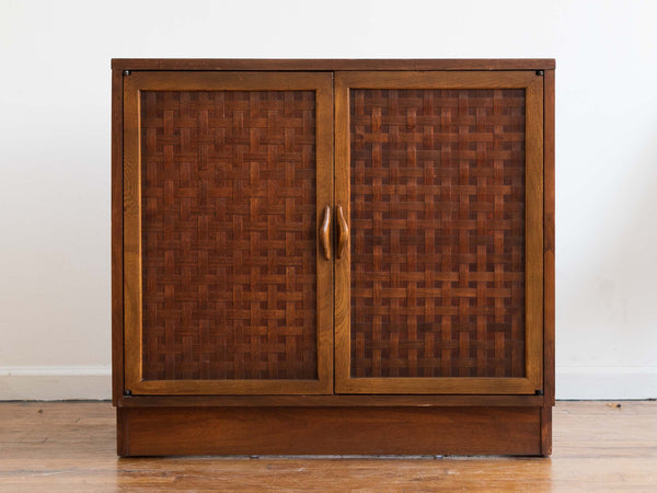 Vintage Mid Century Lane Perception Record Cabinet / Small Buffet in Walnut