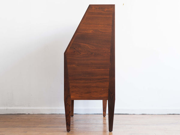 Vintage Mid Century Danish Rosewood Secretary Desk by Kai Kristiansen for HJN Mobler