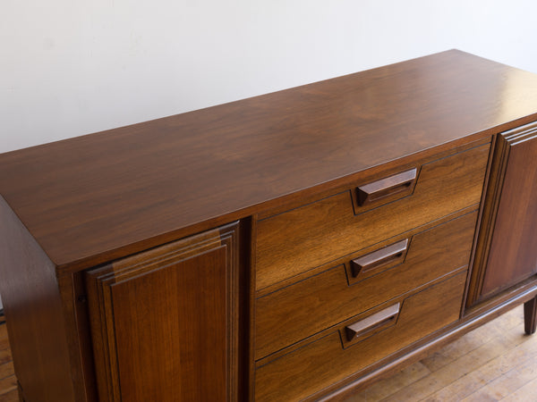 Vintage MCM Walnut Credenza by United