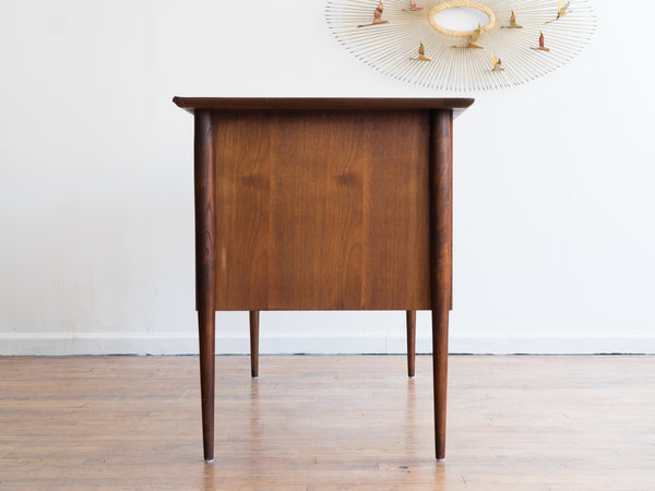 Vintage MCM Bassett Artisan Walnut Writing Desk