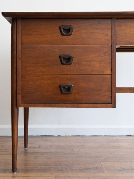 Vintage MCM Bassett Artisan Walnut Writing Desk