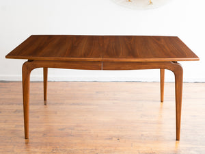 Vintage Mid Century Lane Perception Dining Table with Leaf