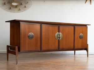 Vintage MCM Walnut Credenza by Helen Hobey for Baker Furniture