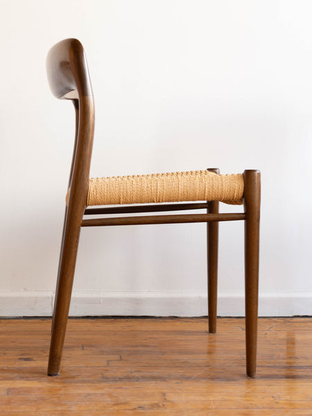 Vintage Mid Century Danish Niels O. Moller 75 Dining Chairs in Wenge - Set of 4