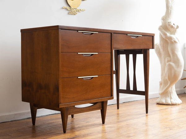 Vintage Kent Coffey "Tableau" Writing Desk in Walnut