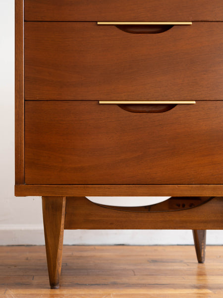 Vintage Kent Coffey "Tableau" Writing Desk in Walnut