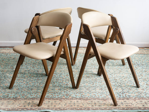 Vintage Mid Century Folding Chairs - Set of 4
