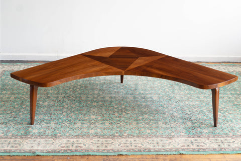 Vintage Mid Century Lane "Paragon" Boomerang Coffee Table