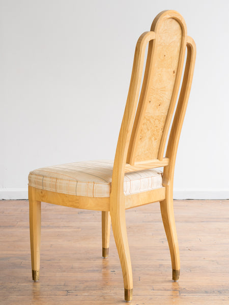 Set of 6 Henredon Scene Two Olive Burl Dining Chairs
