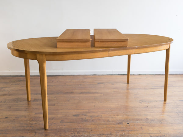 Mid Century Modern Dining Set - Table with Six Chairs